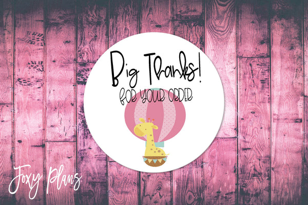 Big Thanks For Your Order, Small Business Stickers, Circle Stickers, Stationary Stickers, Functional Planner Stickers, Envelope Stickers