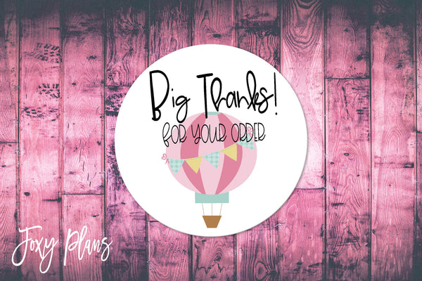 Big Thanks For Your Order, Small Business Stickers, Circle Stickers, Stationary Stickers, Functional Planner Stickers, Envelope Stickers