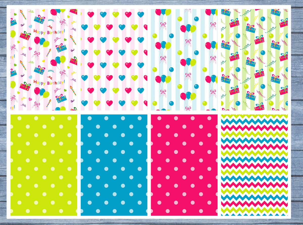 Birthday Full Box Planner Stickers, Big Happy Planner, Erin Condren, Classic Happy Planner