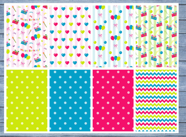 Birthday Full Box Planner Stickers, Big Happy Planner, Erin Condren, Classic Happy Planner