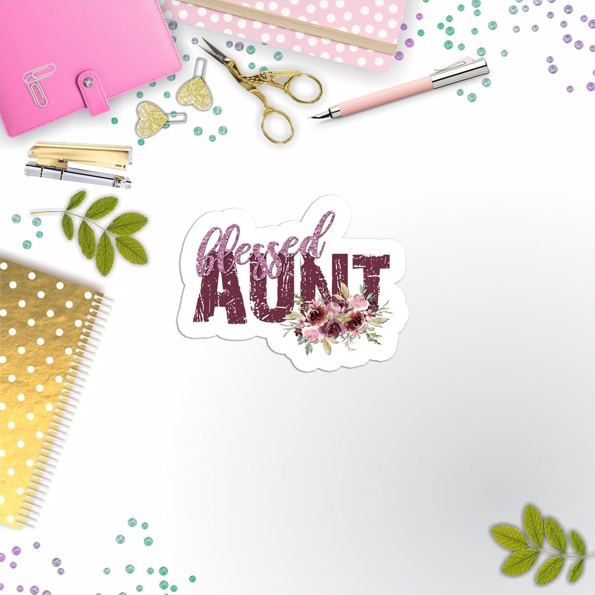 Blessed Aunt Vinyl Sticker