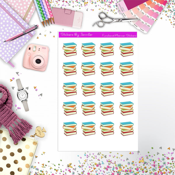 Books Stickers, Planner Stickers, Journal Stickers, Functional Planner Stickers, Stationary Stickers