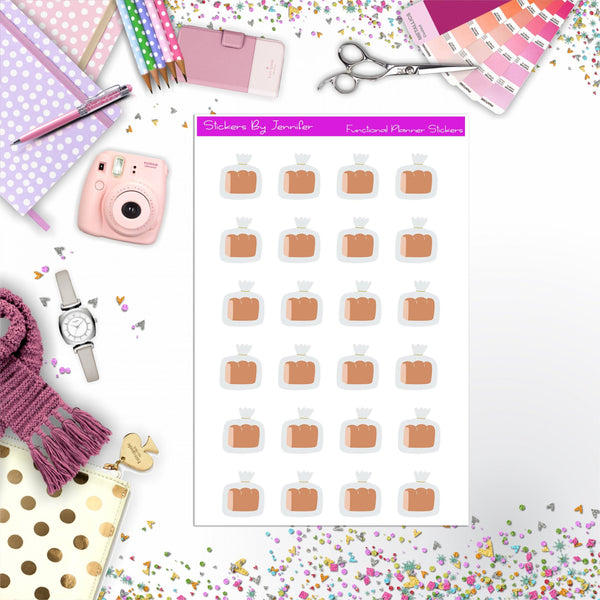 Bread Stickers, Planner Stickers, Journal Stickers, Functional Planner Stickers, Stationary Stickers