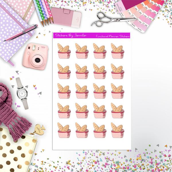 Bread Stickers, Planner Stickers, Journal Stickers, Functional Planner Stickers, Stationary Stickers