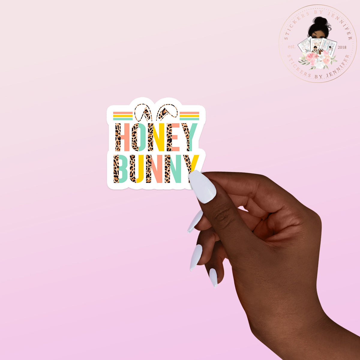Bunny Honey Vinyl Sticker