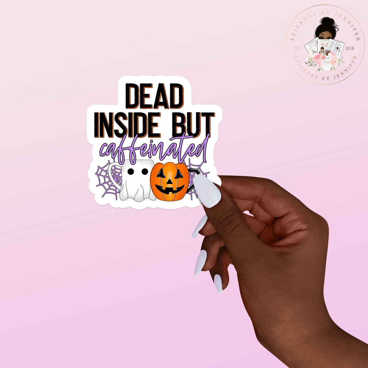 Caffeinated Dead Vinyl Sticker