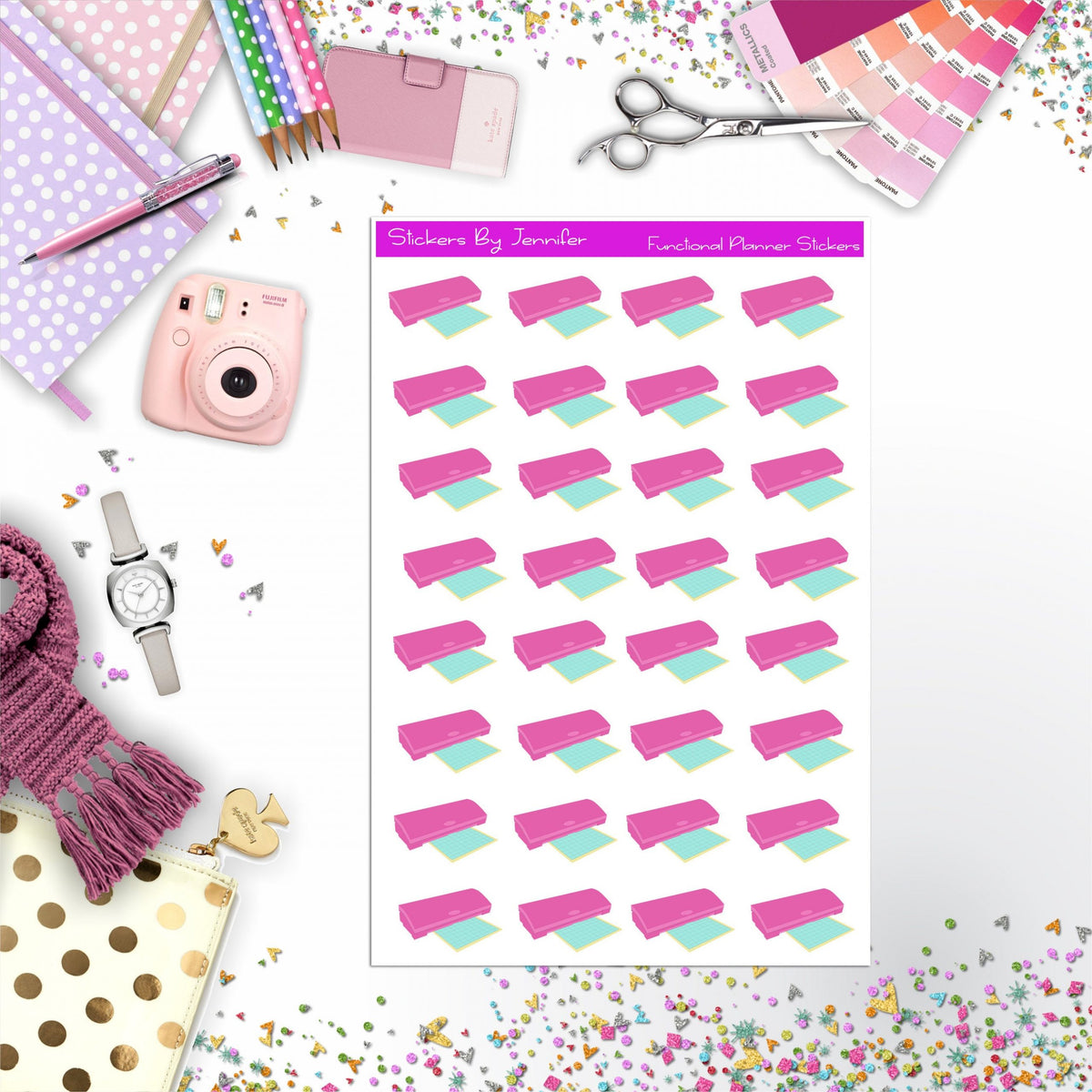 Cameo Die Cutting Machine Planner Stickers