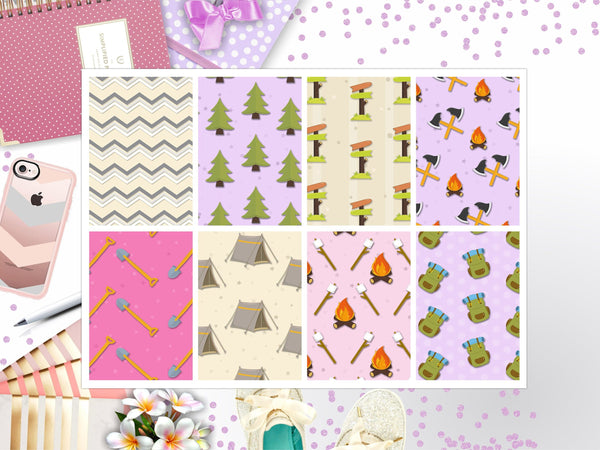 Camping Full Box Big Happy Planner, Erin Condren, Classic Happy Planner