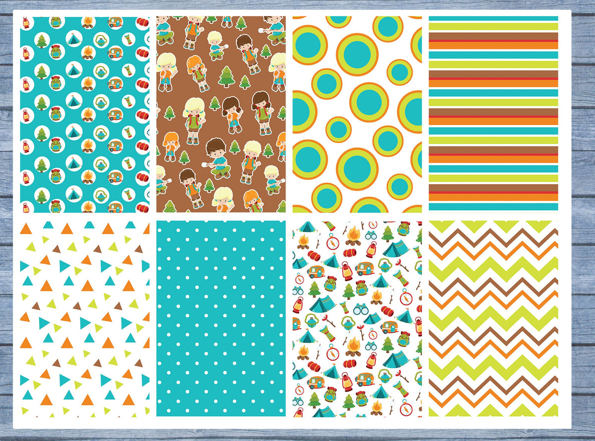 Camping Full Box Planner Stickers, Big Happy Planner, Erin Condren, Classic Happy Planner