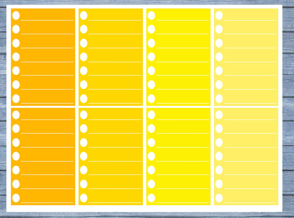 Checklist Lined Full Box Planner Stickers, Full Box Planner Stickers, Functional Planner Stickers, Journal Stickers, Stationary Stickers,