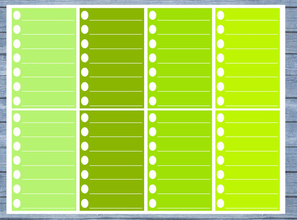 Checklist Lined Full Box Planner Stickers, Full Box Planner Stickers, Functional Planner Stickers, Journal Stickers, Stationary Stickers,