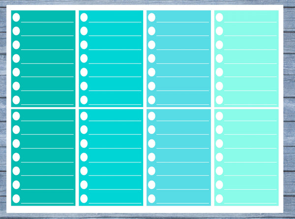 Checklist Lined Full Box Planner Stickers, Full Box Planner Stickers, Functional Planner Stickers, Journal Stickers, Stationary Stickers,