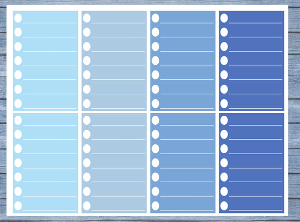 Checklist Lined Full Box Planner Stickers, Full Box Planner Stickers, Functional Planner Stickers, Journal Stickers, Stationary Stickers,