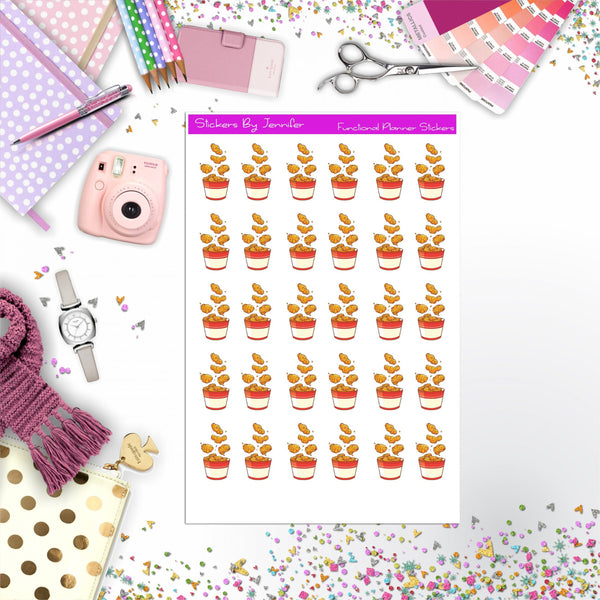 Chicken Bites Planner Stickers