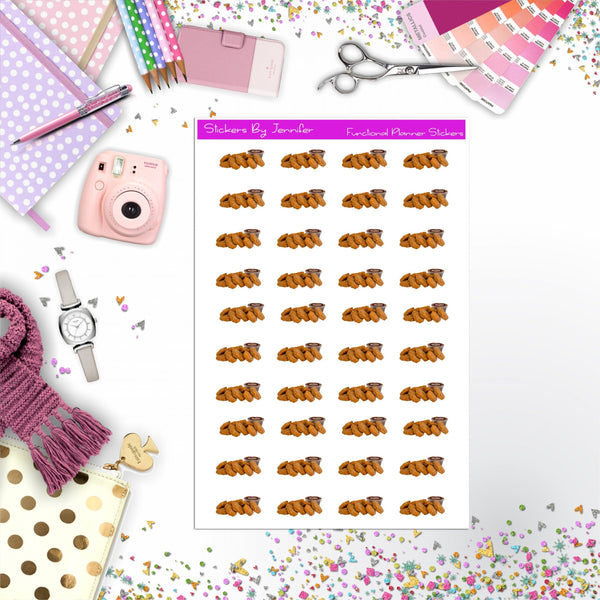 Chicken Nuggets Planner Stickers
