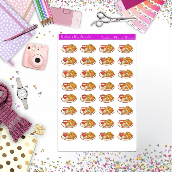 Chicken Strips Planner Stickers