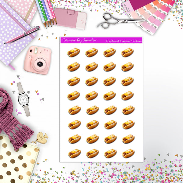 Chili Dog Planner Stickers
