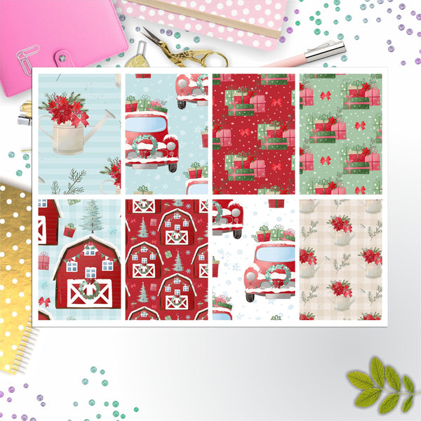 Christmas Farm Full Box Big Happy Planner, Erin Condren, Classic Happy Planner