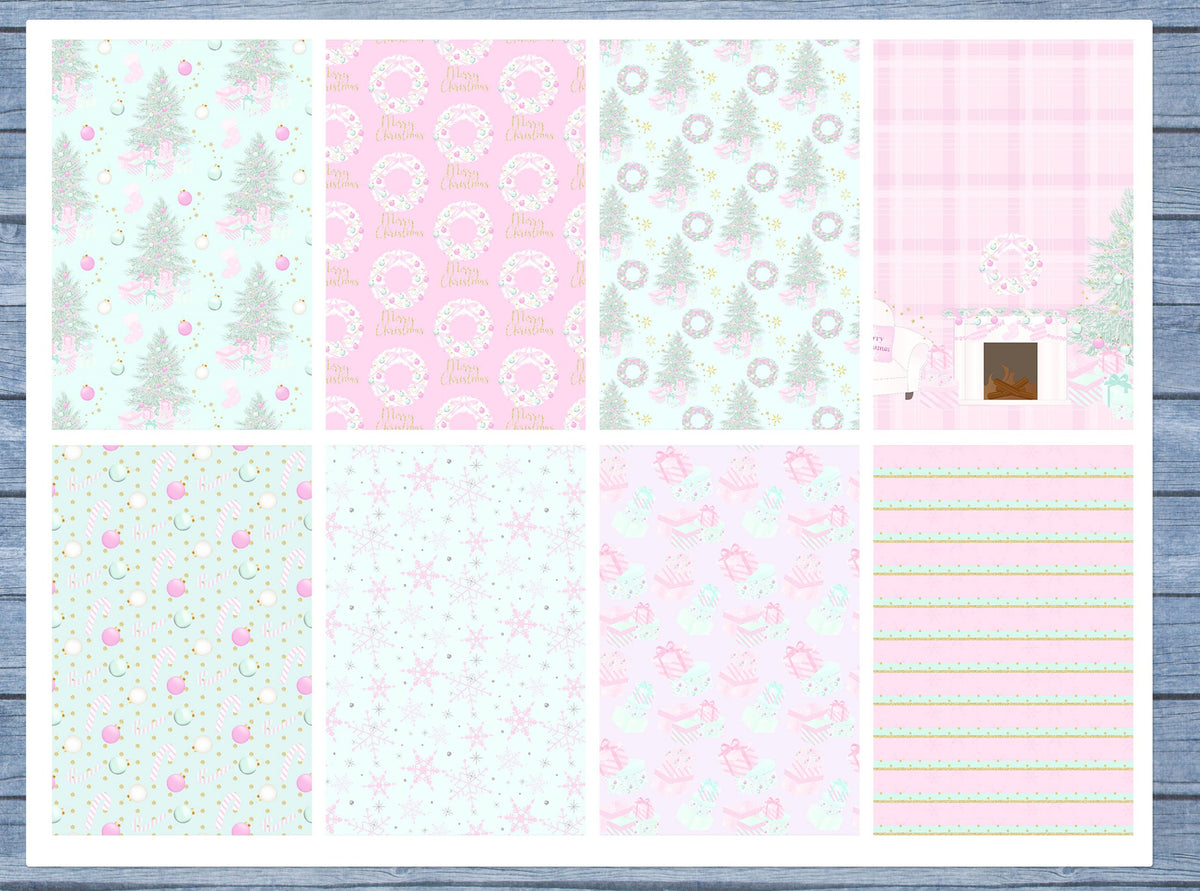 Christmas Tree Full Box Planner Stickers, Big Happy Planner, Erin Condren, Classic Happy Planner, Mini Happy Planner