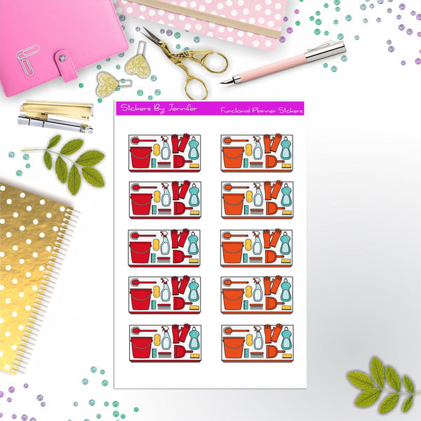 Cleaning Planner Stickers
