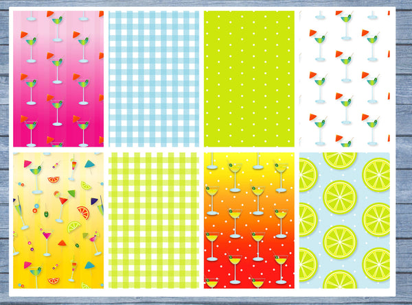 Cocktail Full Box Planner Stickers, Big Happy Planner, Erin Condren, Classic Happy Planner