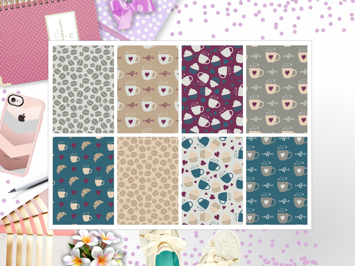 Coffee Break Full Box Big Happy Planner, Erin Condren, Classic Happy Planner