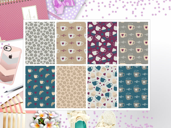 Coffee Break Full Box Big Happy Planner, Erin Condren, Classic Happy Planner