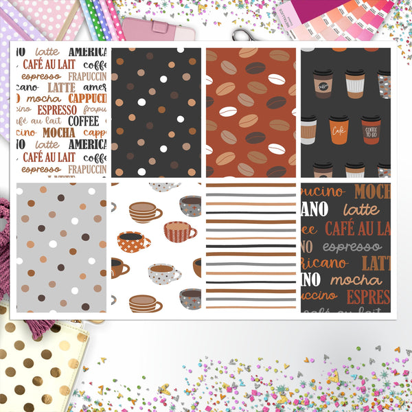 Coffee Full Box Big Happy Planner, Erin Condren, Classic Happy Planner