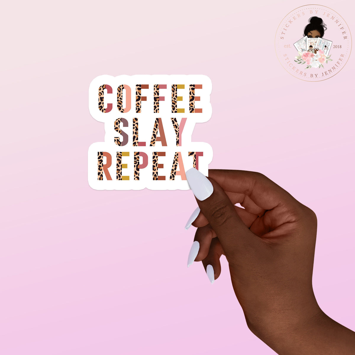 Coffee Slay Vinyl Sticker