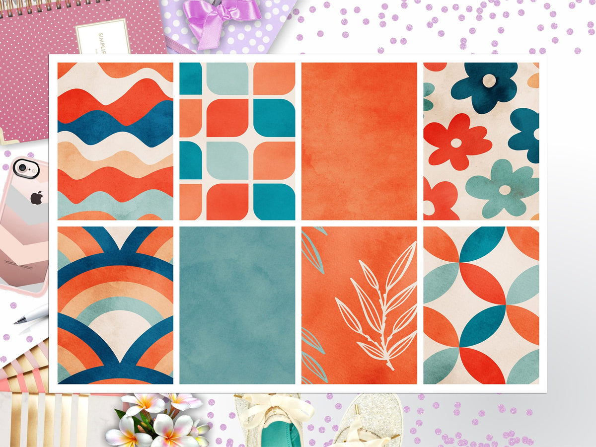 Color Palette Full Box Big Happy Planner, Erin Condren, Classic Happy Planner