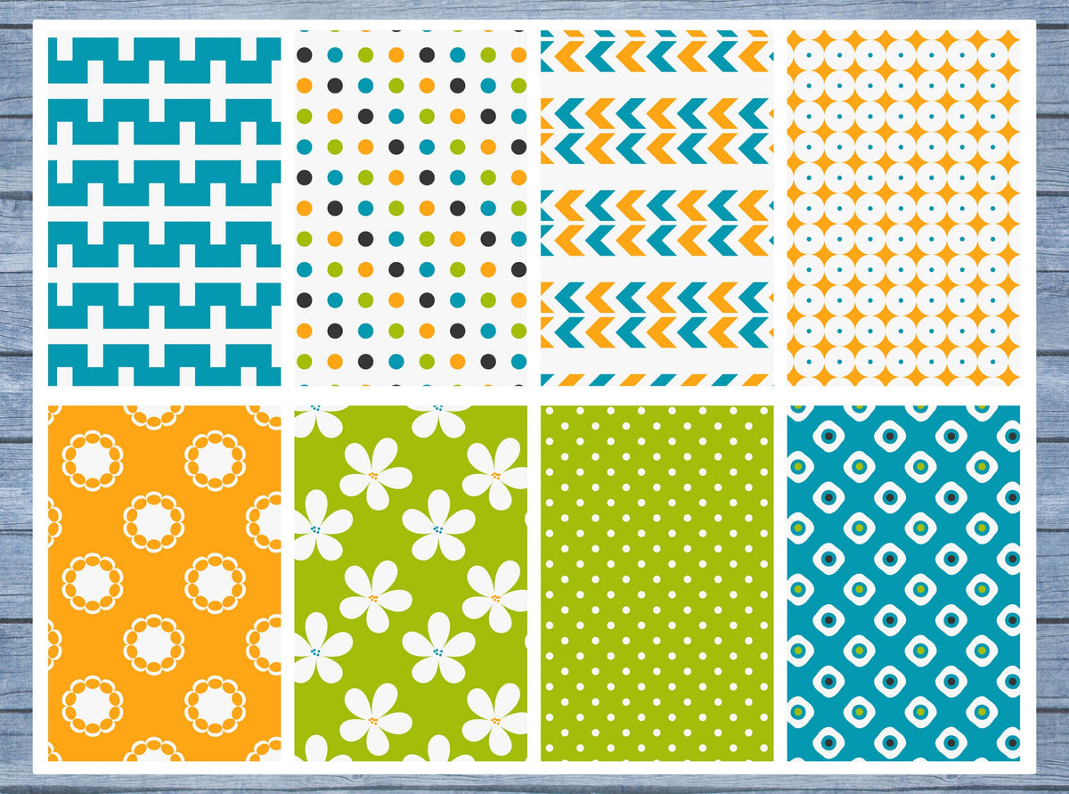 Colorful Pattern Full Box Planner Stickers, Big Happy Planner, Erin Condren, Classic Happy Planner