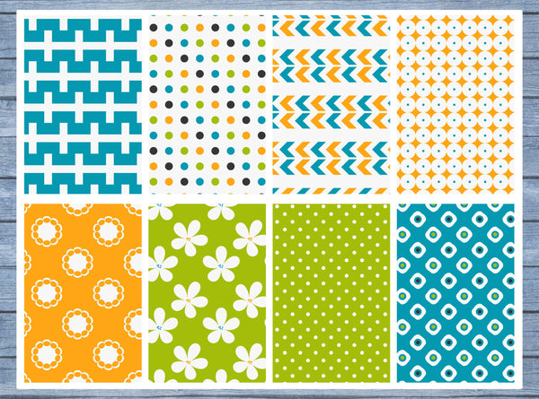 Colorful Pattern Full Box Planner Stickers, Big Happy Planner, Erin Condren, Classic Happy Planner
