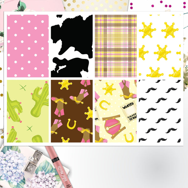 Cow Girl Full Box Big Happy Planner, Erin Condren, Classic Happy Planner