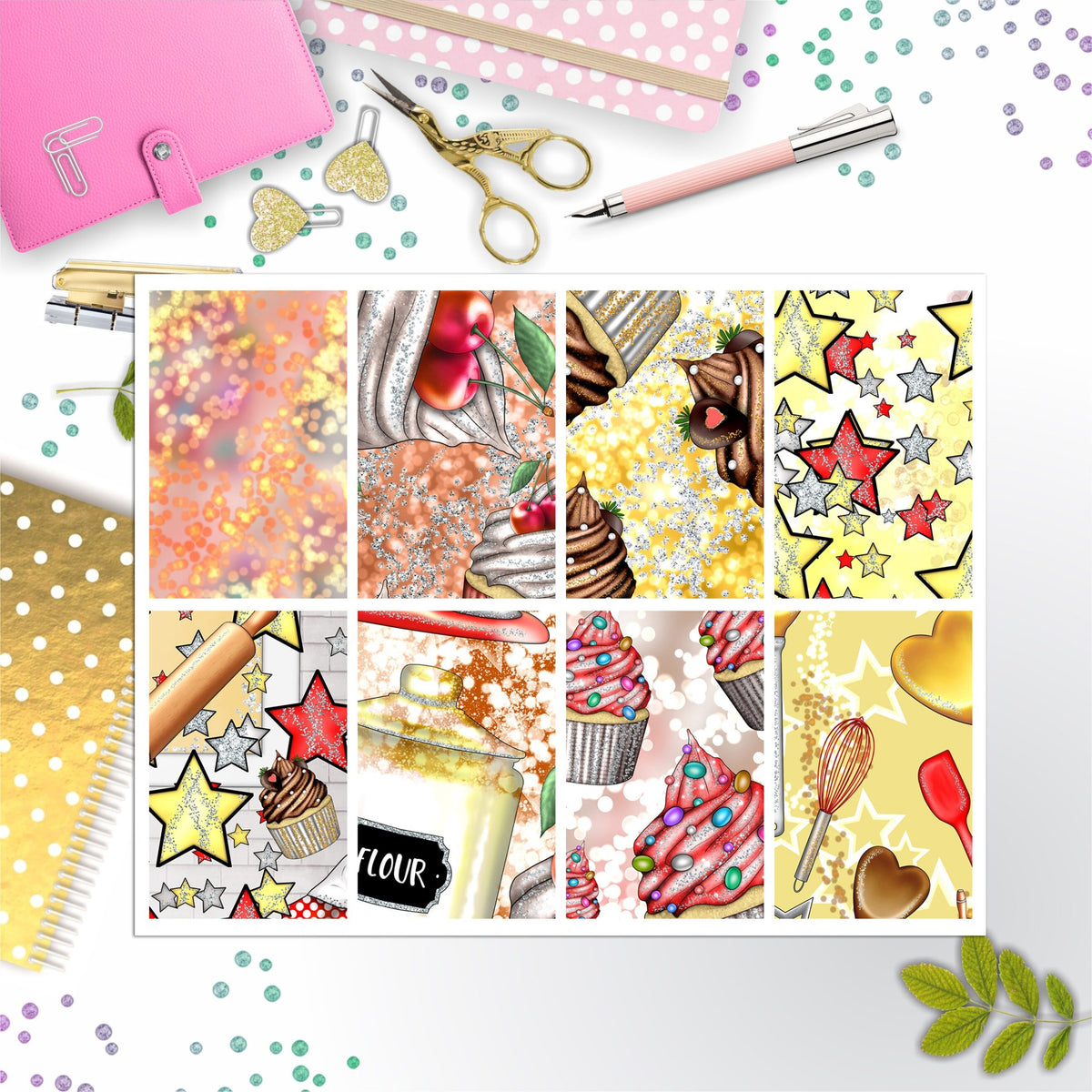 Cupcake Full Box Big Happy Planner, Erin Condren, Classic Happy Planner