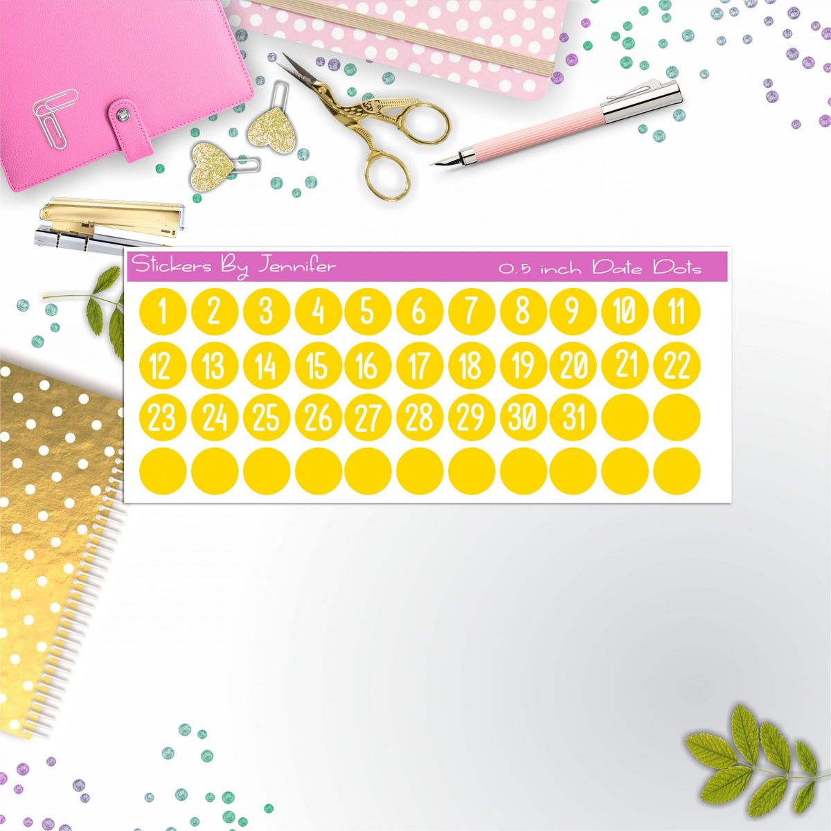 Date Covers, Date Dots, Number Stickers P-42, Planner Stickers, Journal Stickers, Functional Planner Stickers, Stationary Stickers