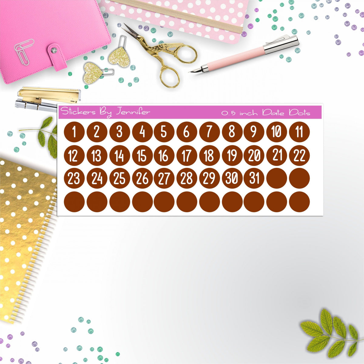 Date Covers, Date Dots, Number Stickers P-51, Planner Stickers, Journal Stickers, Functional Planner Stickers, Stationary Stickers