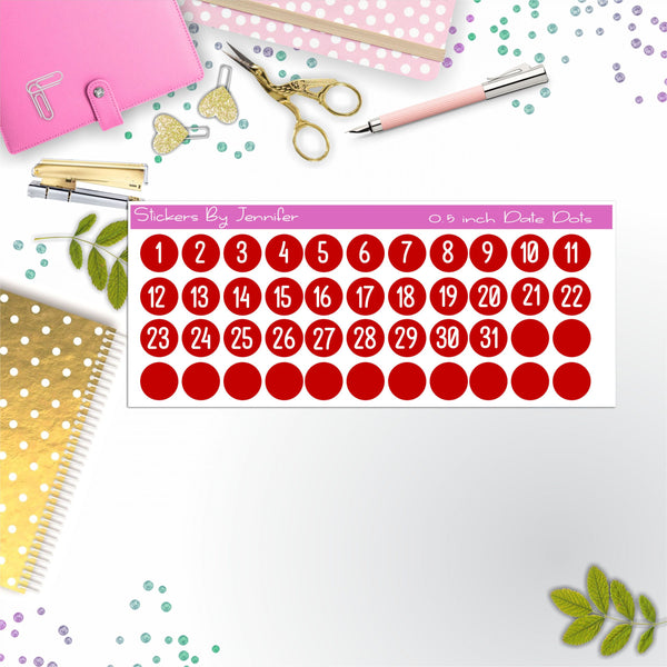 Date Covers, Date Dots, Number Stickers P-54, Planner Stickers, Journal Stickers, Functional Planner Stickers, Stationary Stickers
