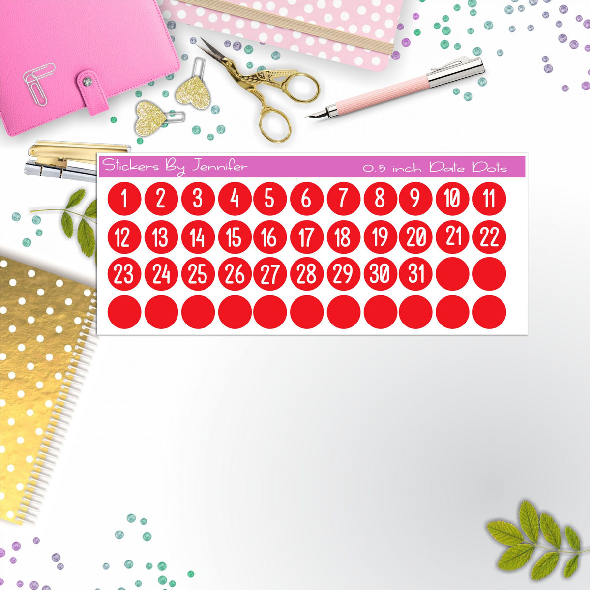Date Covers, Date Dots, Number Stickers P-55, Planner Stickers, Journal Stickers, Functional Planner Stickers, Stationary Stickers