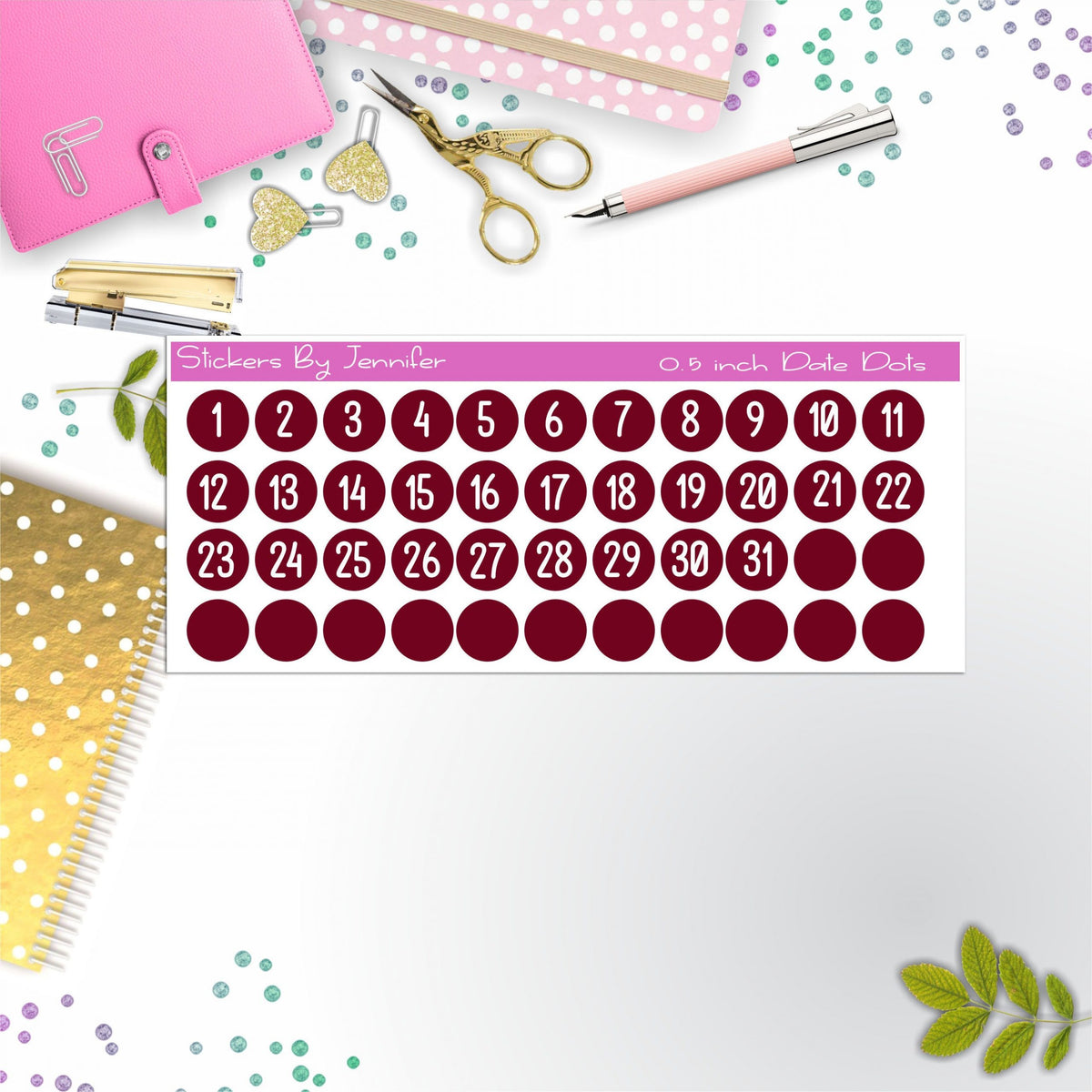 Date Covers, Date Dots, Number Stickers P-57, Planner Stickers, Journal Stickers, Functional Planner Stickers, Stationary Stickers