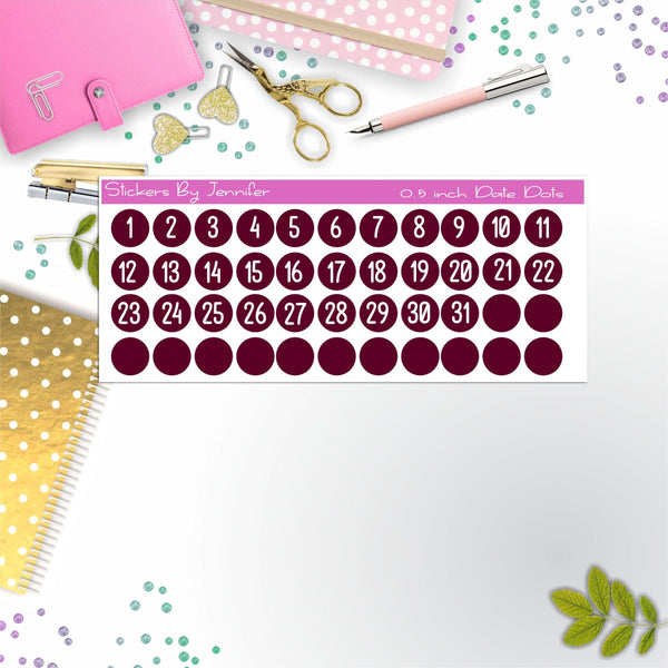 Date Covers, Date Dots, Number Stickers P-58, Planner Stickers, Journal Stickers, Functional Planner Stickers, Stationary Stickers