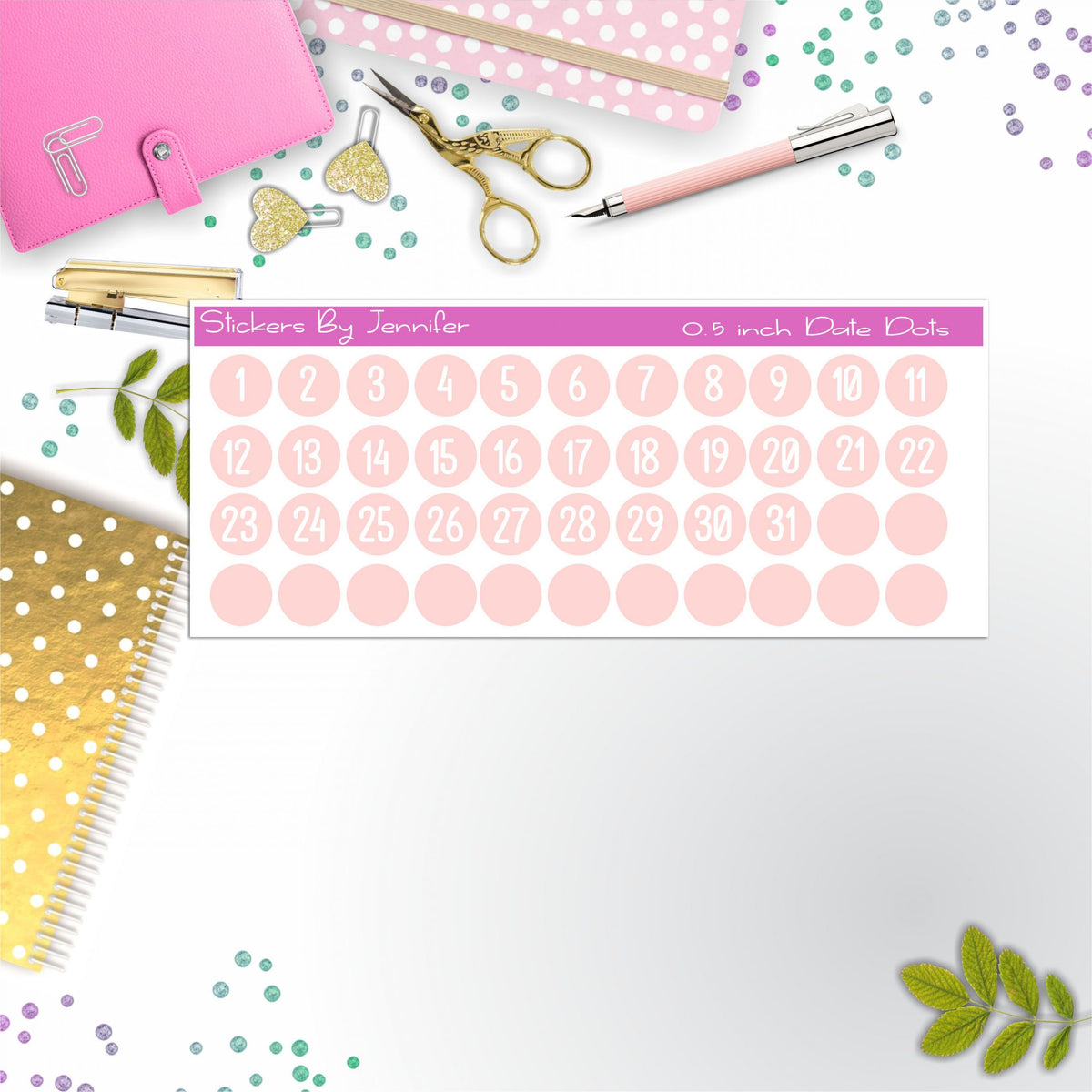 Date Covers, Date Dots, Number Stickers P-80, Planner Stickers, Journal Stickers, Functional Planner Stickers, Stationary Stickers