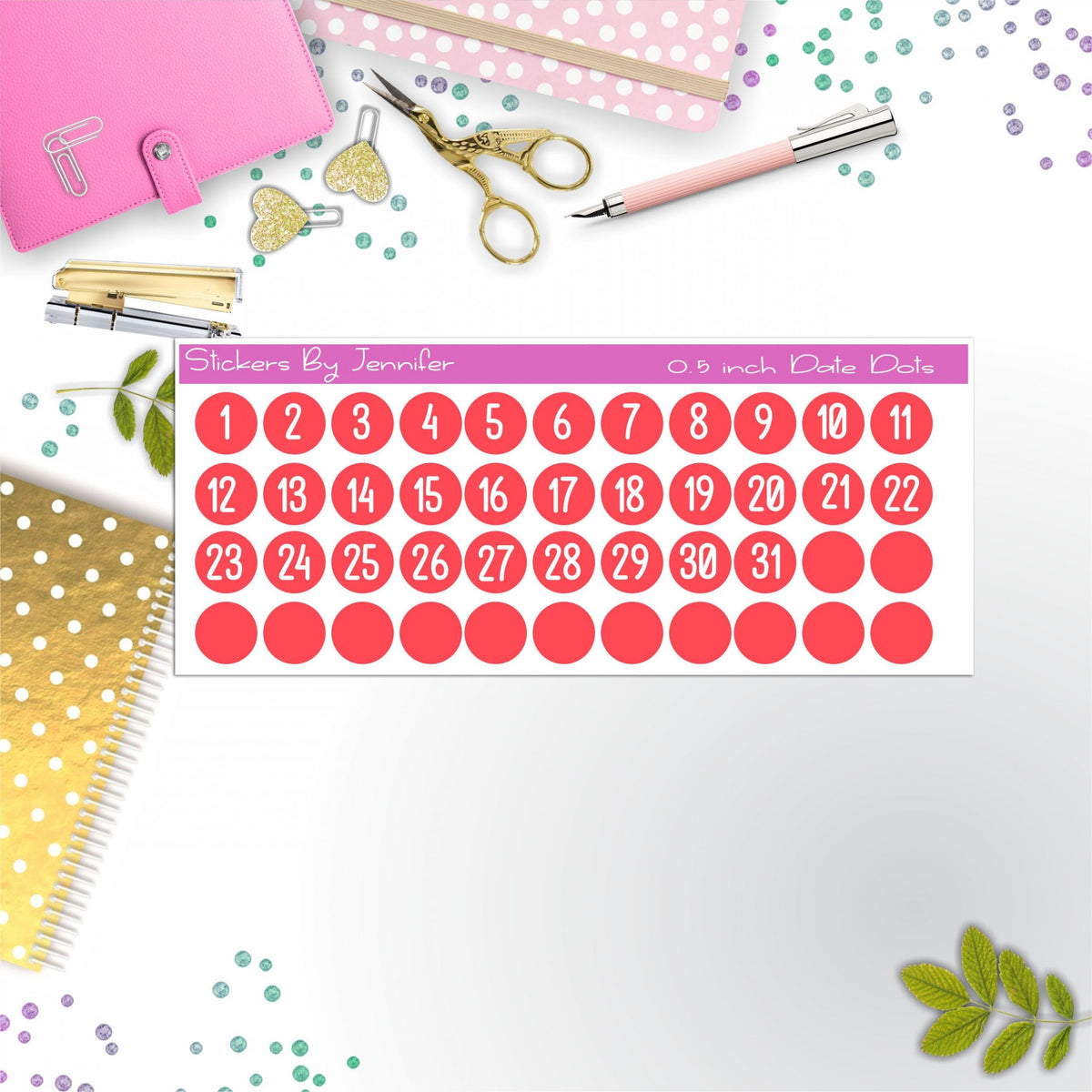 Date Covers, Date Dots, Number Stickers P-83, Planner Stickers, Journal Stickers, Functional Planner Stickers, Stationary Stickers