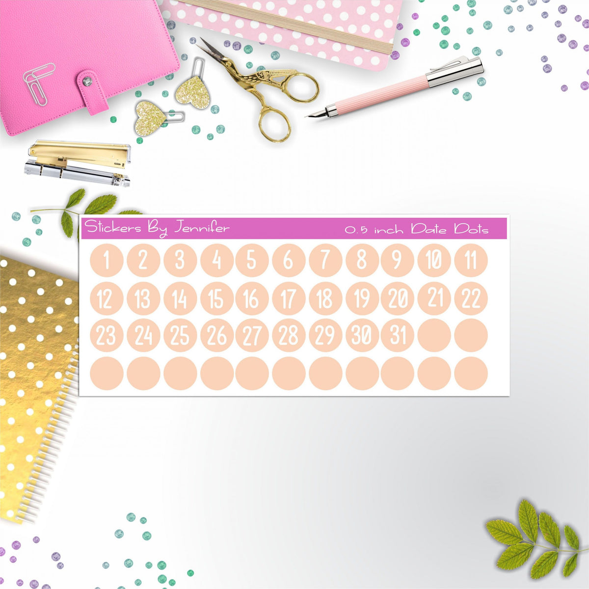 Date Covers, Date Dots, Number Stickers P-89, Planner Stickers, Journal Stickers, Functional Planner Stickers, Stationary Stickers
