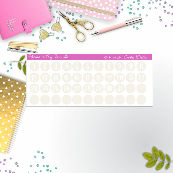 Date Covers, Date Dots, Number Stickers P-90, Planner Stickers, Journal Stickers, Functional Planner Stickers, Stationary Stickers
