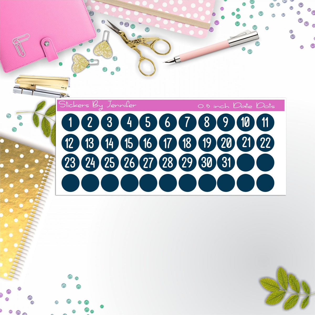 Date Covers, Date Dots P-18, Planner Stickers, Journal Stickers, Functional Planner Stickers, Stationary Stickers