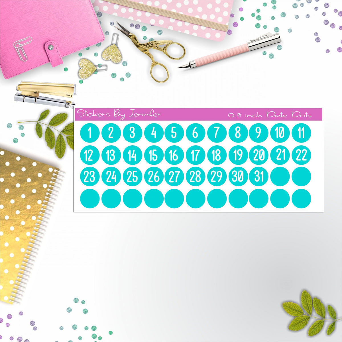 Date Covers, Date Dots P-22, Planner Stickers, Journal Stickers, Functional Planner Stickers, Stationary Stickers