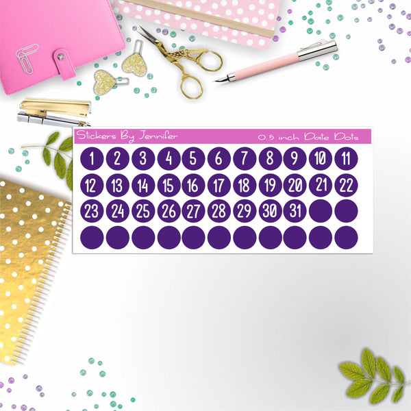 Date Covers, Date Dots P-4, Planner Stickers, Journal Stickers, Functional Planner Stickers, Stationary Stickers