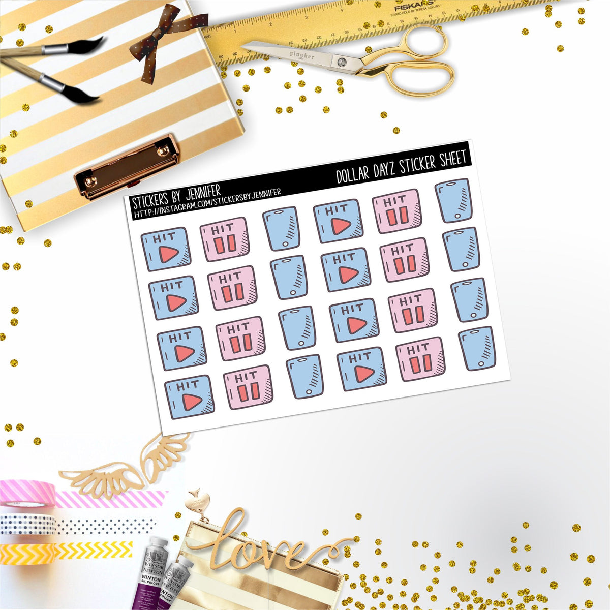 Deco Mini DD077, Planner Stickers, Bullet Journal, Functional Planner Stickers, Stationary Stickers