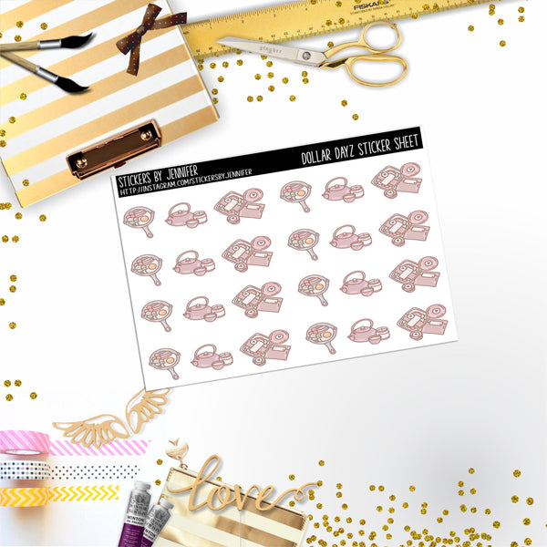 Deco Mini DD091, Planner Stickers, Bullet Journal, Functional Planner Stickers, Stationary Stickers