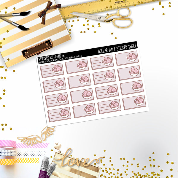 Deco Mini DD094, Planner Stickers, Bullet Journal, Functional Planner Stickers, Stationary Stickers